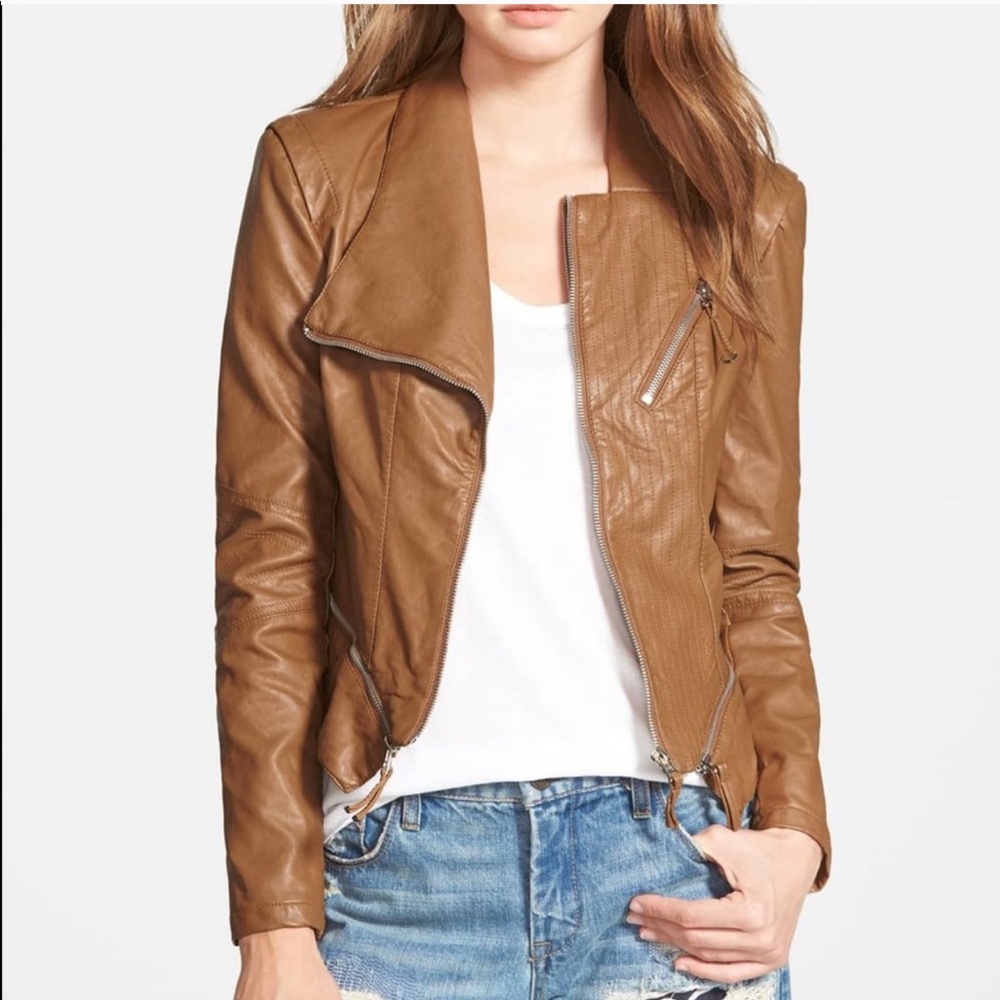 Blank NYC Brown Leather Jacket